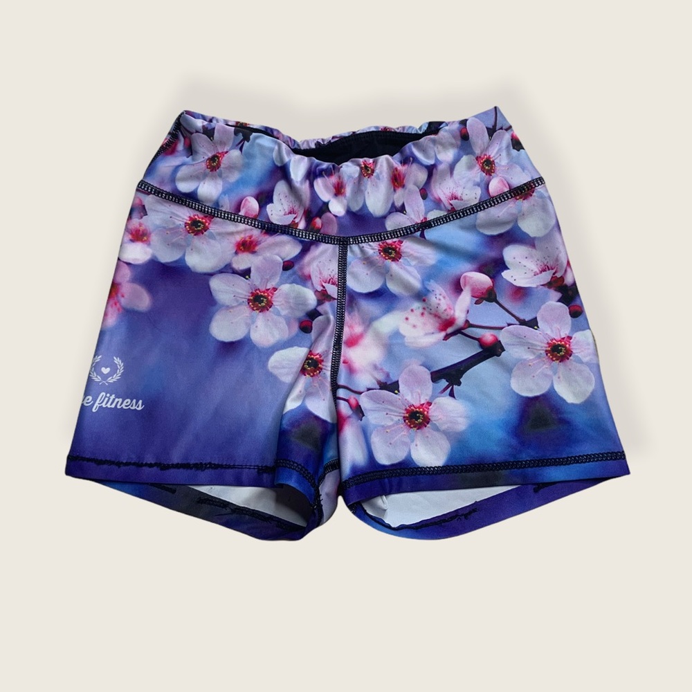 Love Fitness | Size S Orchid Flower Print Shorts